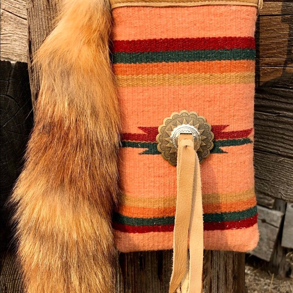 Diamond J Leather Bags Cowgirl Western Ranch Saddle Blanket Leather